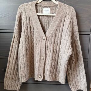 Women's Cable Knit Cardigan Sweater